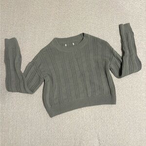 Hollister Green Cable Knit Women's Sweater